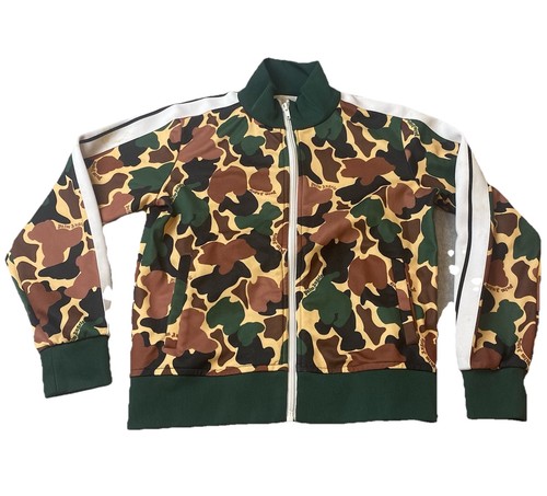 Palm Angels Camouflage Track Jacket Kids 10 Green Brown Camo Streetwear Italy