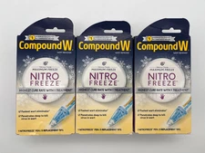 3x COMPOUND W NITRO FREEZE WART REMOVER 1 PEN & 5 TIPS EACH EXP 1/27 NEW MR 350