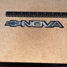 Chevy Oem 1988 Nova New Nos Black Vintage Emblem Badge Logo Nameplate Name Plate Chevy Oem 1988 Nova New Nos Black Vintage Emblem Badge Logo Nameplate Name Plate