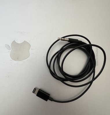 Authentic Apple Lightning to 3.5mm  Audio Jack Cable (1.2m) in Black NOT  in Box