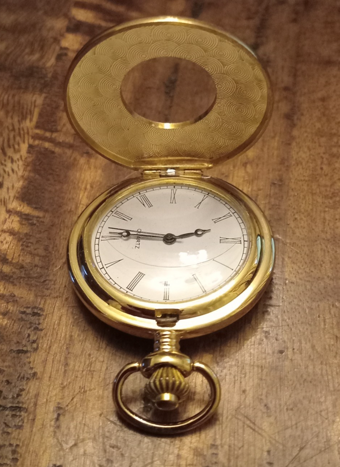 Hachette Models Hachette Gold Toned Half Hunter Quartz Pocket Watch | eBay UK