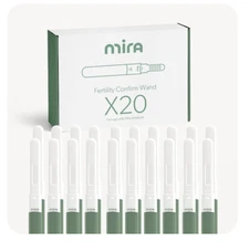 20 Mira Fertility Confirm Wands Single-use, disposable urine test track PdG NEW