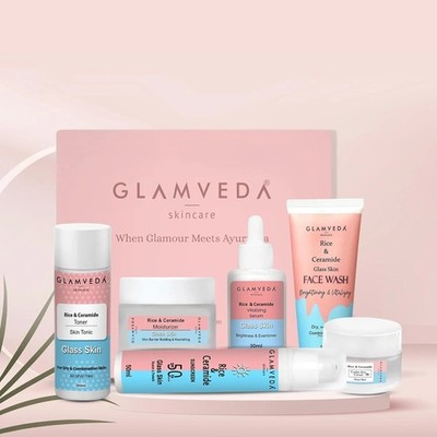 Glamveda 6 Step Daily Skincare Routine For Glowing Skin Set Of 6