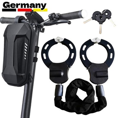 E-Scooter Schloss Handschellen-Schloss für Fahrrad, Elektroroller mit Tasche