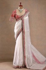 Bollywood Reception Party Wear Hand Work Designer Saree