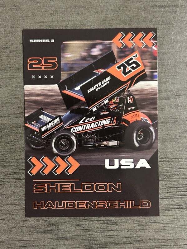 Sheldon Haudenschild World Of Outlaws Racing SprintCar Trading Cards USAC