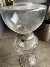 Vintage Clear Glass Oil Lamp – Classic Farmhouse Style