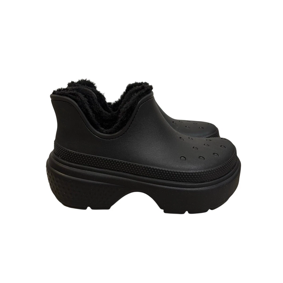 Crocs Duet Max II Faux Fur Lined Insulated Winter Boots Black Mens 7 Women\'s 9 NEW with tags, CROCS Duet Max II insulated | Mercari main image 3