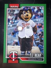 2026 Topps Series 1 Celebration Twins Mascot T.C. Bear Green /99