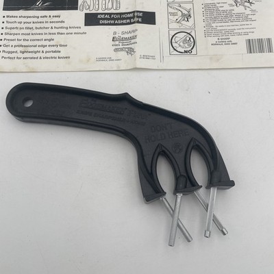 Edgemaker Sharpening Pro Knife Sharpener and Hone Gunsight Aligner Black Handle