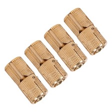T- 4pcs/pack Copper Cabinet Door Barrel Hinge For Worktops DIY Project