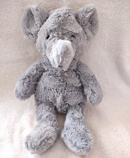 Cloud Island Gray Elephant Plush 14 1/2