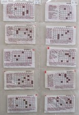 1 SERIE COMPLETE de 20 SACHETS de SUCRE en POUDRE "DUCROS : MOTS CROISES"