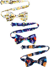 3 Pcs Boy's Bow Ties for Kids Toddler Child Cute Adjustable Costume Pre Tied Bow