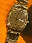 Omega Seamaster sport/dress gold fill wristwatch, TV screen style dial!