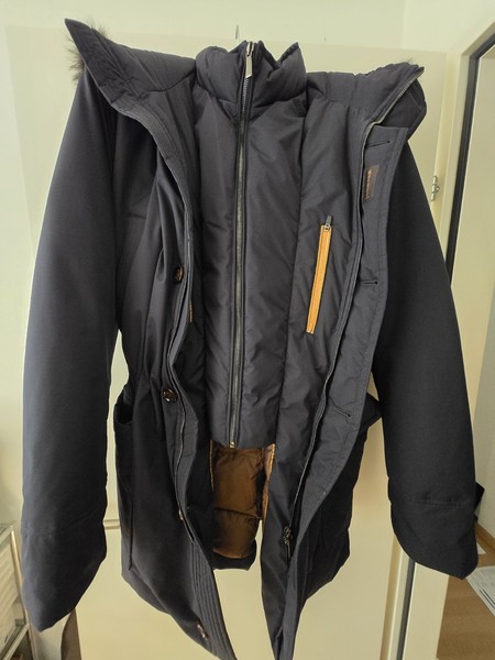 MOORER BEAUTIFUL NAVY BLUE DOWN PARKA "BALDO"