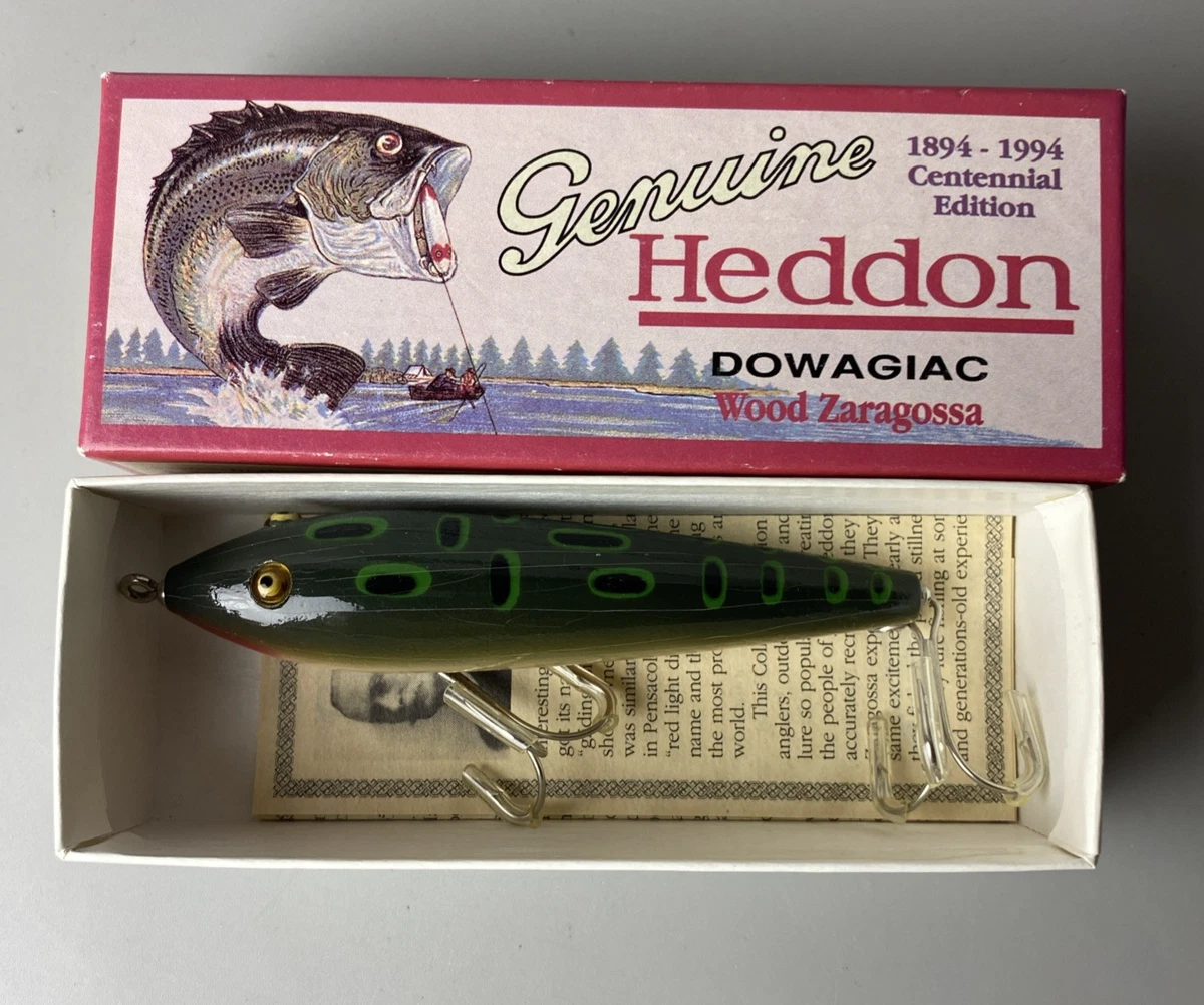 Heddon Wooden Vintage Fishing Lures Box Insert Included for sale