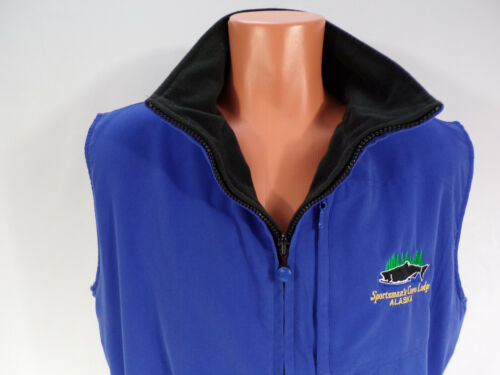 Outer Banks Reversible Vest Jacket Mens Medium Zip Front Zippered Pockets Alaska - Picture 3 of 10