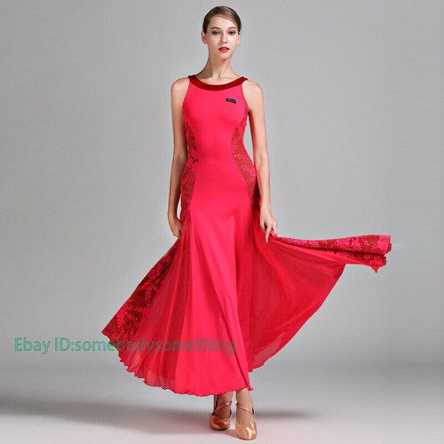 Womens NEW Latin Ballroom Dance Dress Salsa Modern Waltz Tango Dress #S9022 - Picture 14 of 20