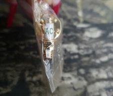 Vtg Sealed AC Sparkplug Pin Tie Tack Pin Men