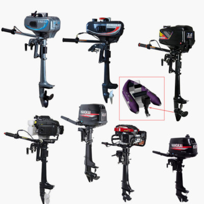 3.5-7 HP HANGKAI Outboard Motor 2/ 4Stroke Fishing Boat Engine Water/Air Cooling