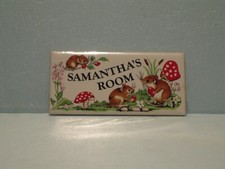Children's Room Door Sign - Samantha's Room