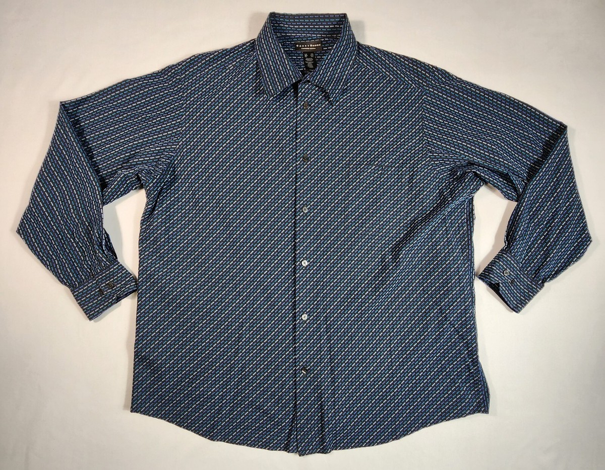 crazy horse mens dress shirts Men's New Grey Crazy Horse Dress Shirt, Size M