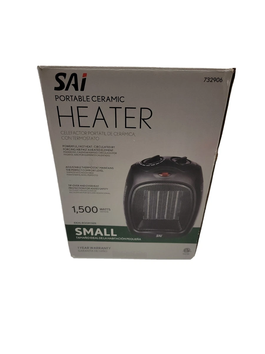 SAI 732906 2 Settings Heater, 1200 W - Black 6923046216126 | eBay