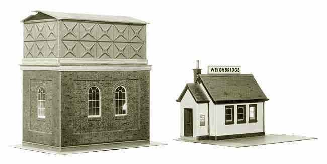 OO Building Card kit - Water Tower & Weighbridge - Superquick A8