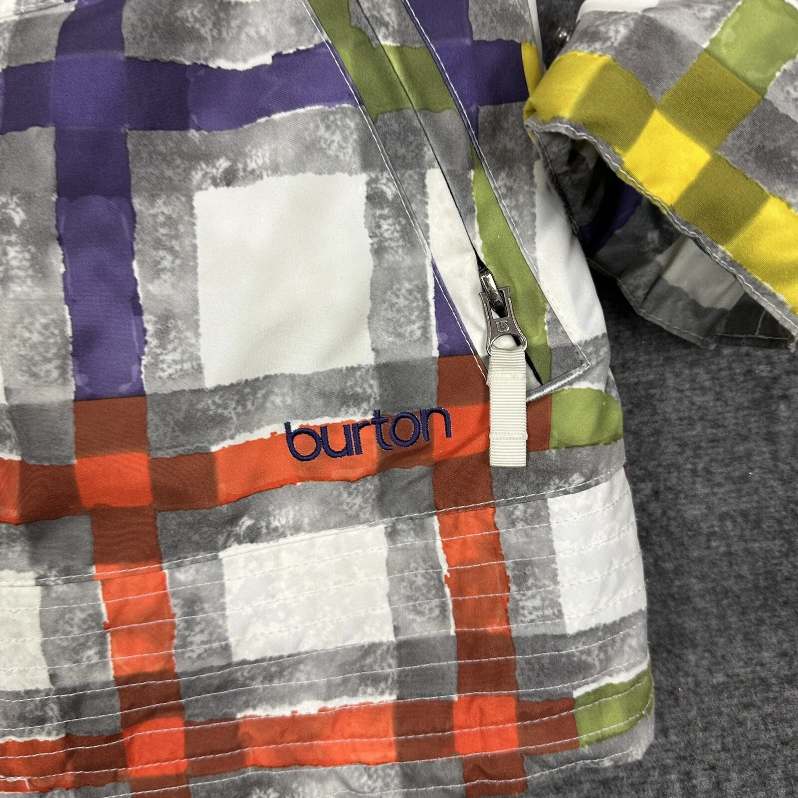 burton cool flavors dryride snowboarding ski plaid aop jacket