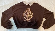 Harry Potter Hogwarts Big Kids Girls Sweater Size 14 Brown