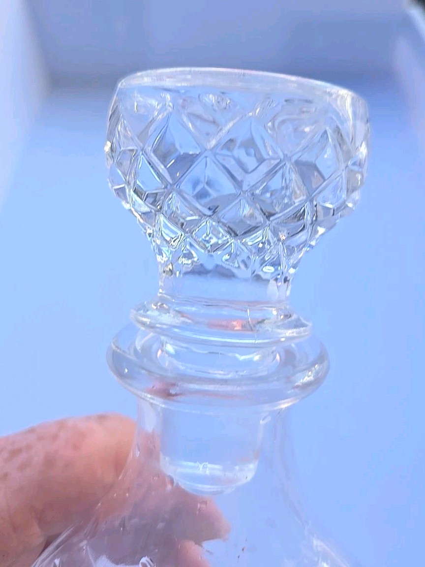 Vintage d'Arques franch Courvoisier cognac Crystal Decanter Bottle With Stopper