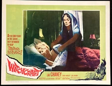 WITCHCRAFT Orig Movie Lobby Card Poster Supernatural Witch Horror Yvette Rees