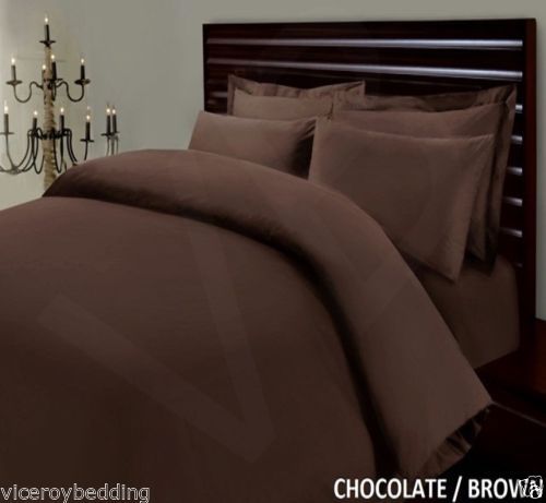 500 Thread 100% Egyptian Cotton Fitted Sheet Bedding Set Single Double King - Picture 6 of 10