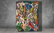 Jackson Pollock Vogel Anstrengung LEINWAND GE...