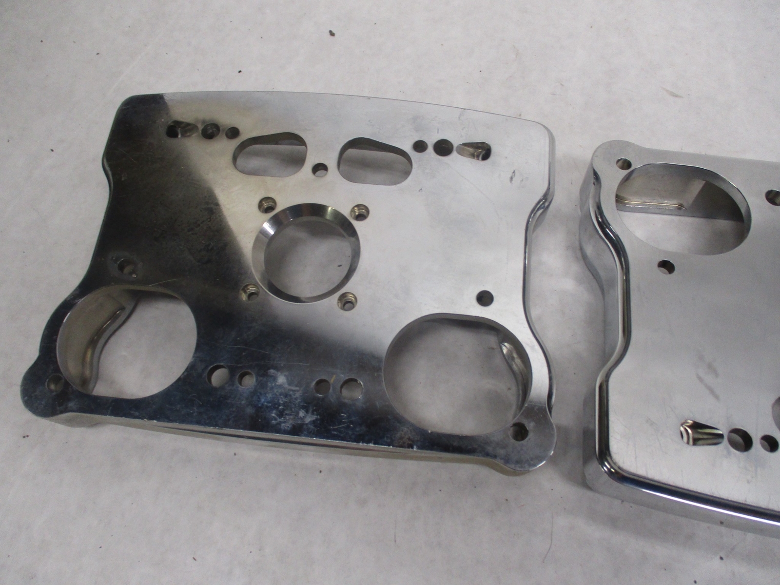 Set of 2 Early Big Dog Harley Evo S&S Lower Chrome Billet Rocker Boxes ...
