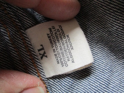 RALPH LAUREN POLO JEANS type 2 VINTAGE trucker JACKET red line selvage DENIM xl - Imagen 20 de 24