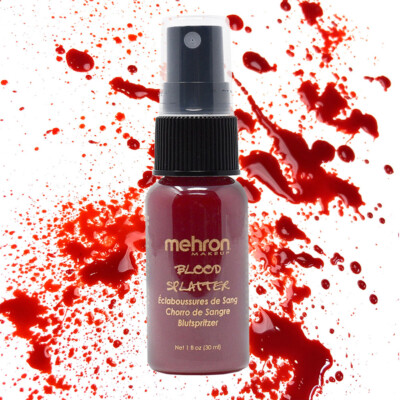 MEHRON SPLATTER SPRAY FAKE BLOOD ZOMBIE SPECIAL DRIP EFFECTS STAGE MAKEUP FX