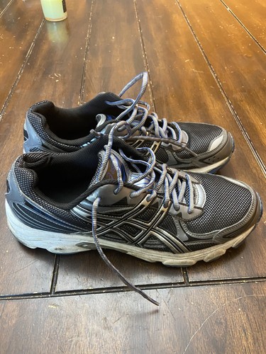 ASICS Mens Shoes Gel 9 Trail Running Shoes Gray Black Blue Low Top | Fast Ship!! - Picture 5 of 7