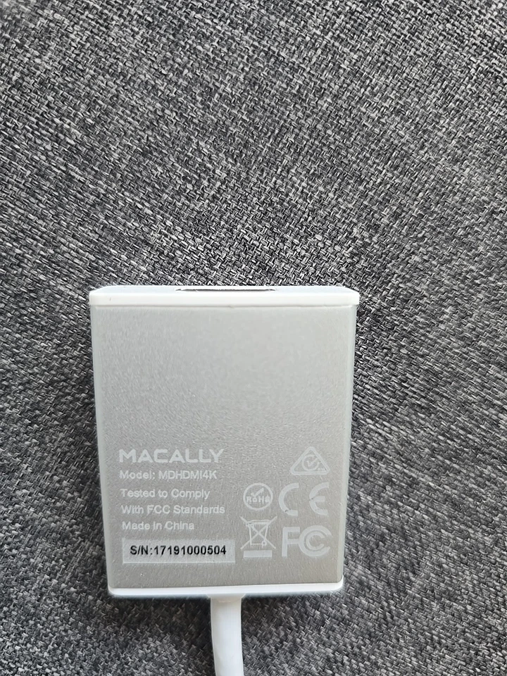 MacAlly - Adaptador de Aluminio Mini DisplayPort a HDMI - Imagen 3 de 4