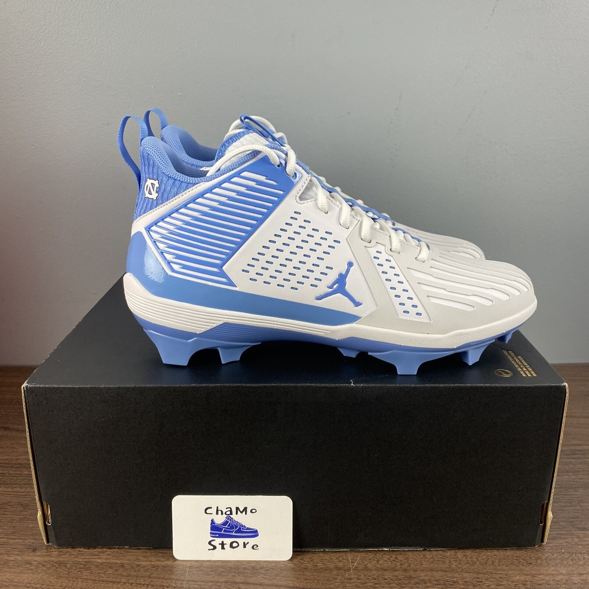 Nike Force Savage Pro 3 Football Cleats UNC Tar Heels PE 