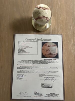 Billy Martin Signed Baseball J deBeer & Son Vintage Autograph JSA LOA