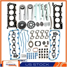 For 1999-2000 Ford Mustang 4.6L GAS SOHC Head Gasket Set & Timing Chain Kit