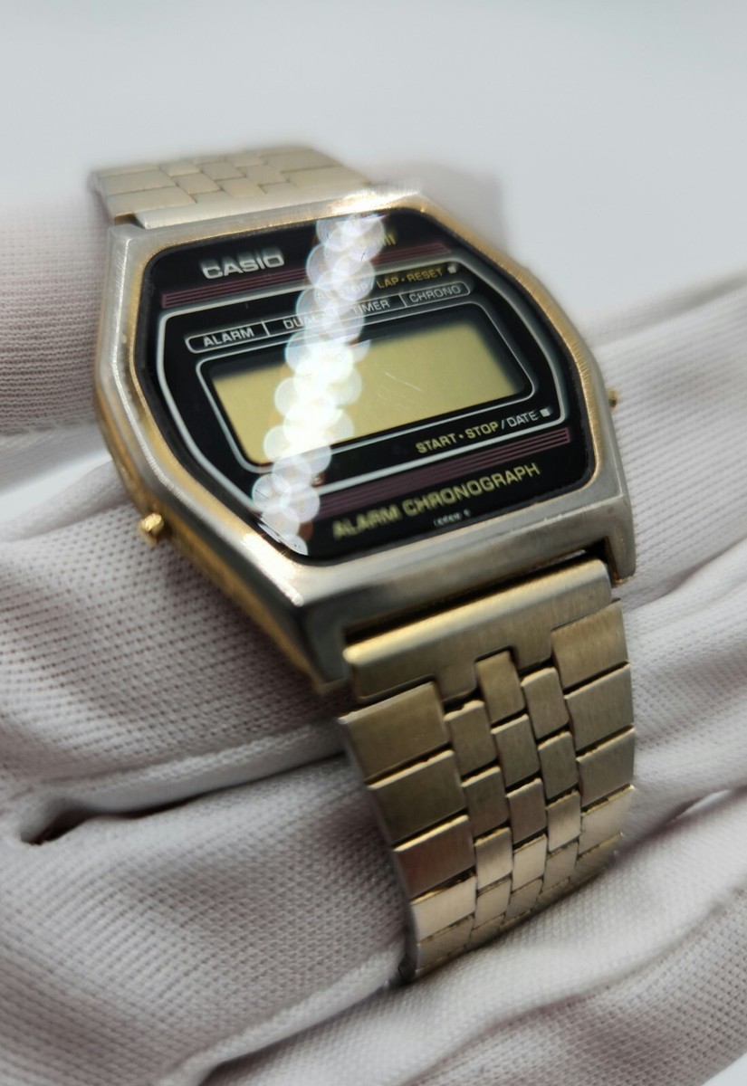 SE-S1O　CASIO Casio 1980s Slim Alarm Chronograph LCD Digital Watch Sa-50g - Made