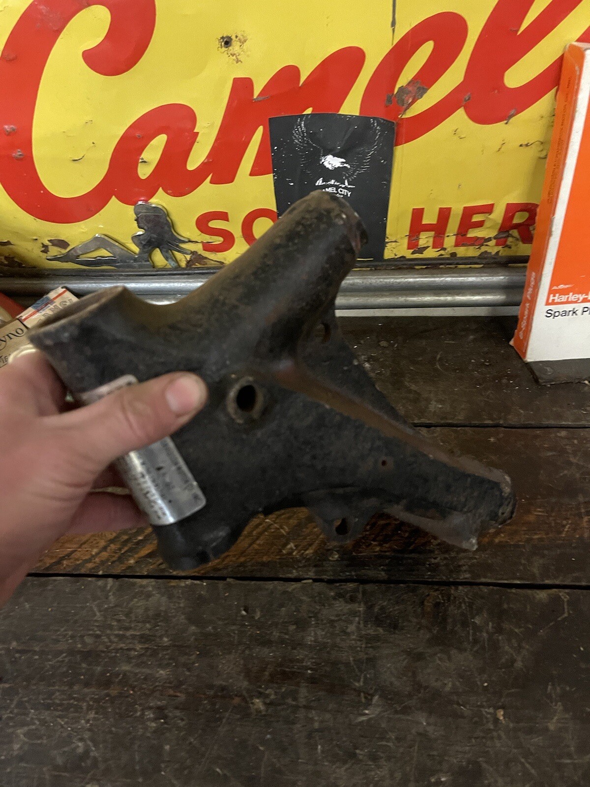 1981 Harley Ironhead Sportster XLH Frame Neck Section Good Vin Silver