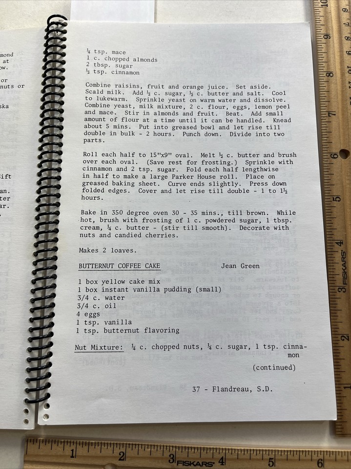 Flandreau SD South Dakota cookbook hospital VTG German Stollen Ethnic Christmas eBay