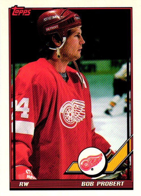 1991-92 Topps #198 Bob Probert