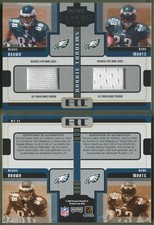 2005 Playoff Honors Rookie Tandem Jersey #RT-11 Reggie Brown / Ryan Moats Eagles