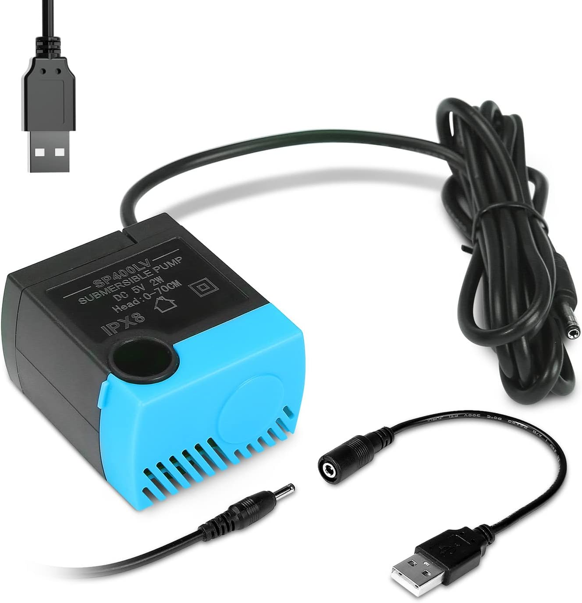 SP-400LV Cat Water Fountain Pump,Usb Replacement Pump for Pet