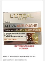 L'oreal Paris Crema Attiva Antirughe Giorno E Notte Pelli Mature + 65 50 Ml X2